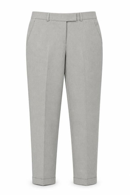 Dorothy Perkins Womens Grey Check Polyester Carrot Trousers Size 12 L26 in Regular Button
