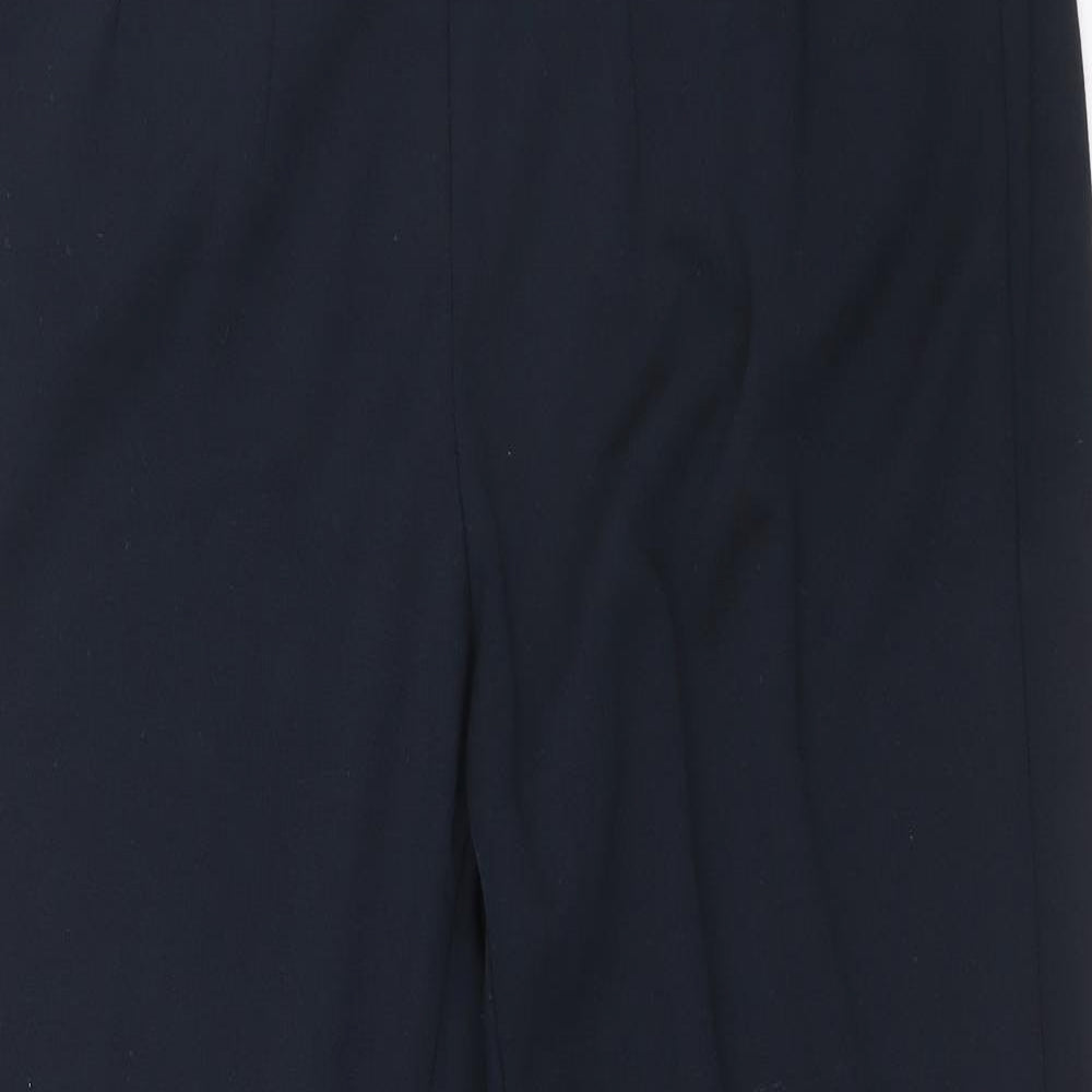 Womens UK Size 12 Marks and Spencer Regular Fit Carrot Blue Trousers