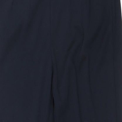 Womens UK Size 12 Marks and Spencer Regular Fit Carrot Blue Trousers