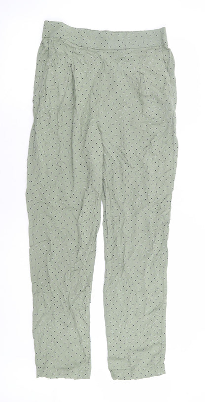 Womens UK Size 10 Marks and Spencer Regular Fit  Green Trousers