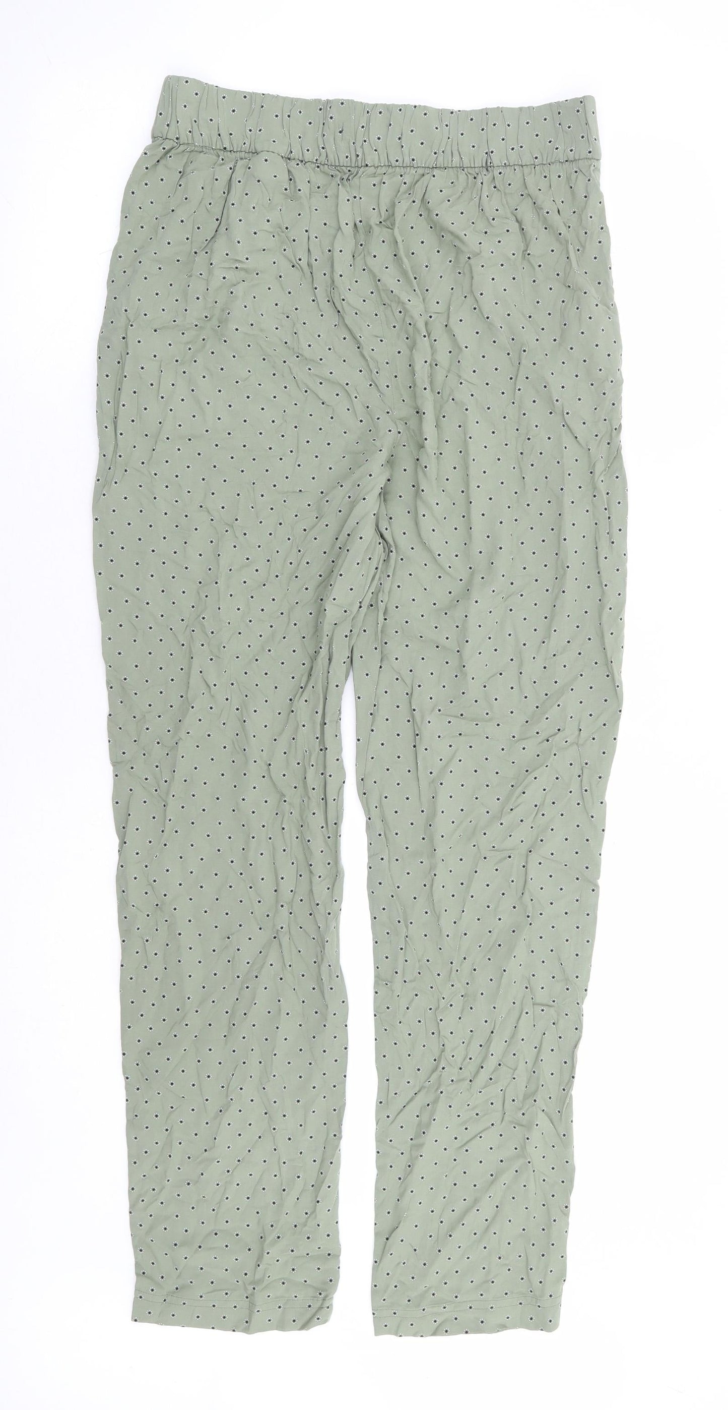 Womens UK Size 10 Marks and Spencer Regular Fit  Green Trousers