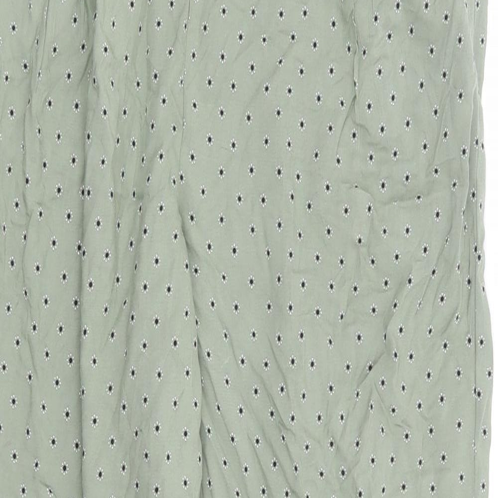Womens UK Size 10 Marks and Spencer Regular Fit  Green Trousers