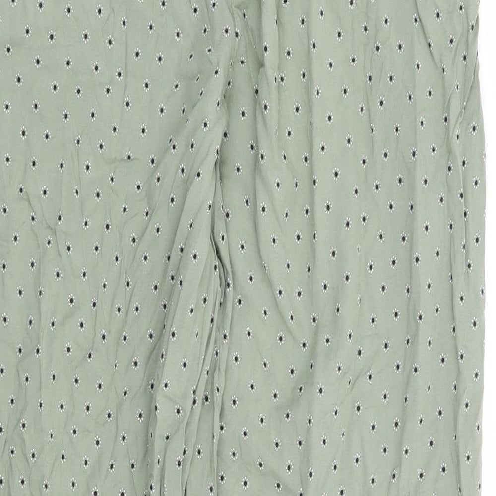 Womens UK Size 10 Marks and Spencer Regular Fit  Green Trousers