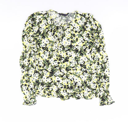 Womens UK Size 10 Marks and Spencer Yellow Basic Blouse