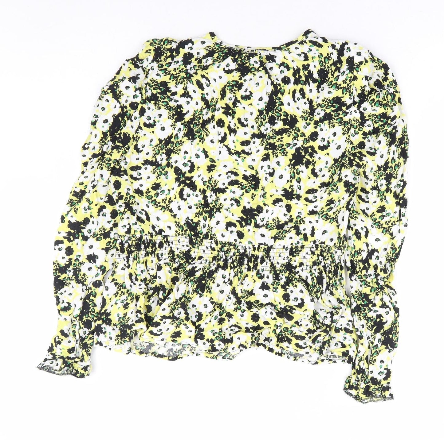Womens UK Size 10 Marks and Spencer Yellow Basic Blouse