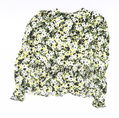 Womens UK Size 10 Marks and Spencer Yellow Basic Blouse