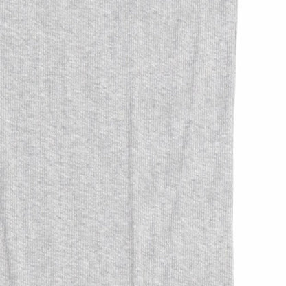 Topshop Womens Grey Polyester Tank Dress Size 8 V-Neck Tie - Ribbed