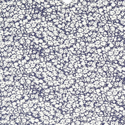 Primark Womens Blue Floral Polyester Basic Blouse Size 10 V-Neck