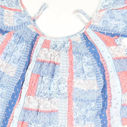 Womens UK Size 10 Dorothy Perkins Multicoloured Basic Blouse