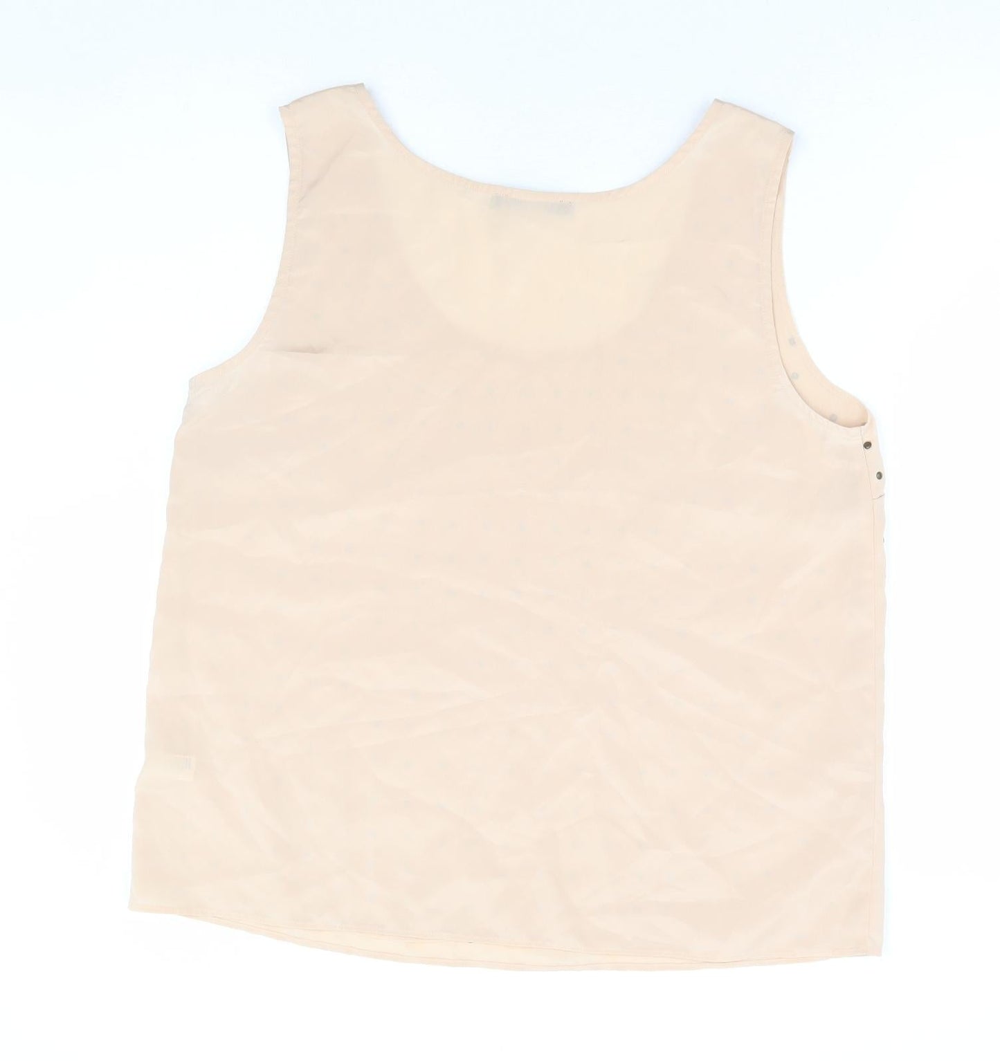 Womens UK Size 16 Oasis Beige Basic Tank