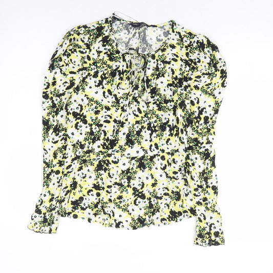 Womens UK Size 6 Marks and Spencer Yellow Basic Blouse