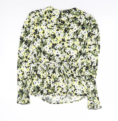 Womens UK Size 6 Marks and Spencer Yellow Basic Blouse