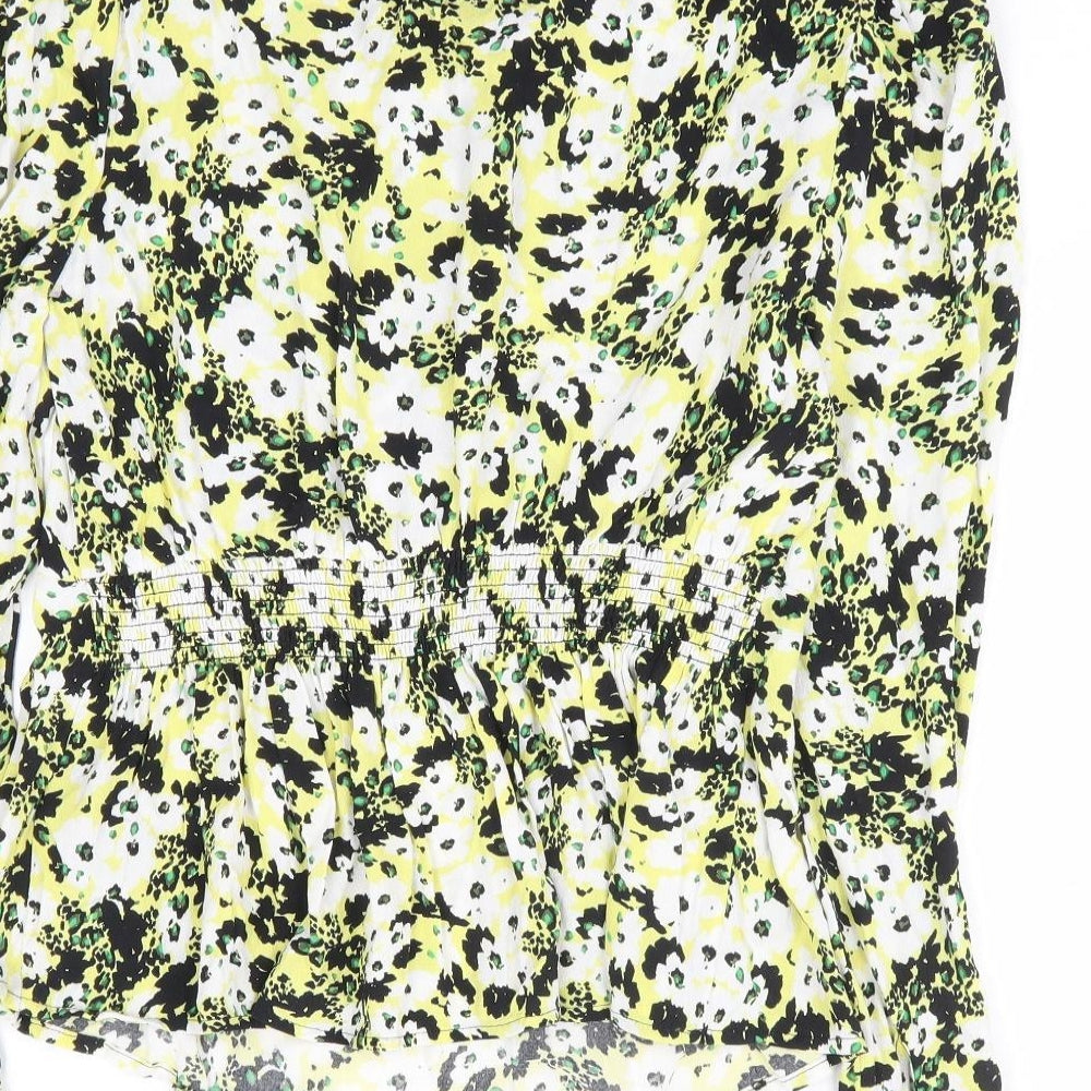 Womens UK Size 6 Marks and Spencer Yellow Basic Blouse