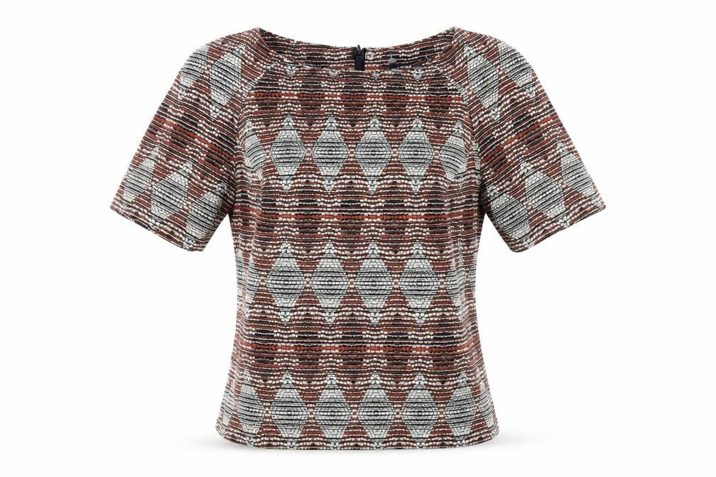 Womens UK Size 10 Marks and Spencer Multicoloured Basic T-Shirt