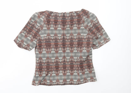 Womens UK Size 10 Marks and Spencer Multicoloured Basic T-Shirt