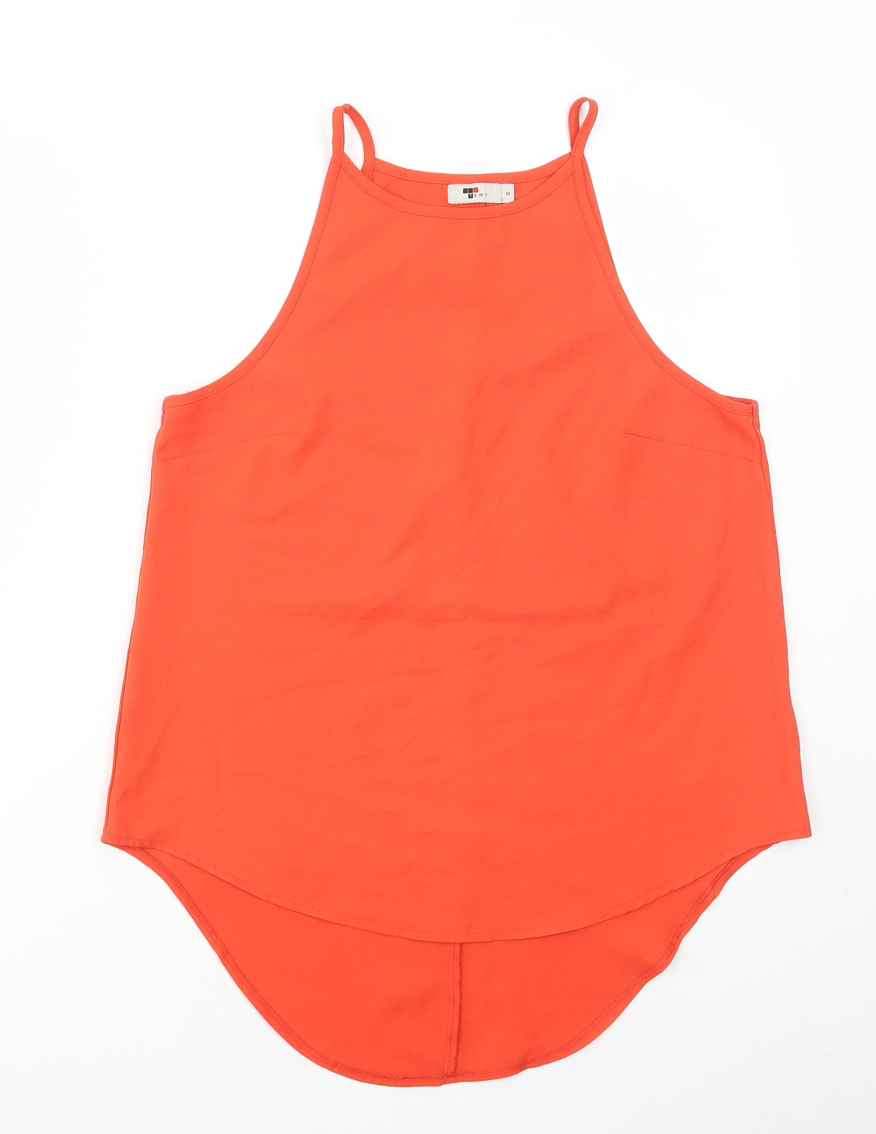 Womens UK Size 10 TEMT Orange Camisole Tank