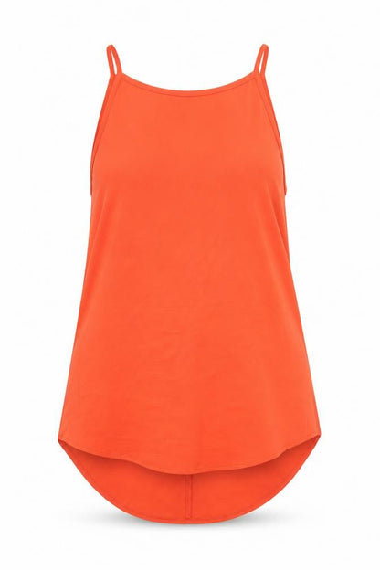 Womens UK Size 10 TEMT Orange Camisole Tank