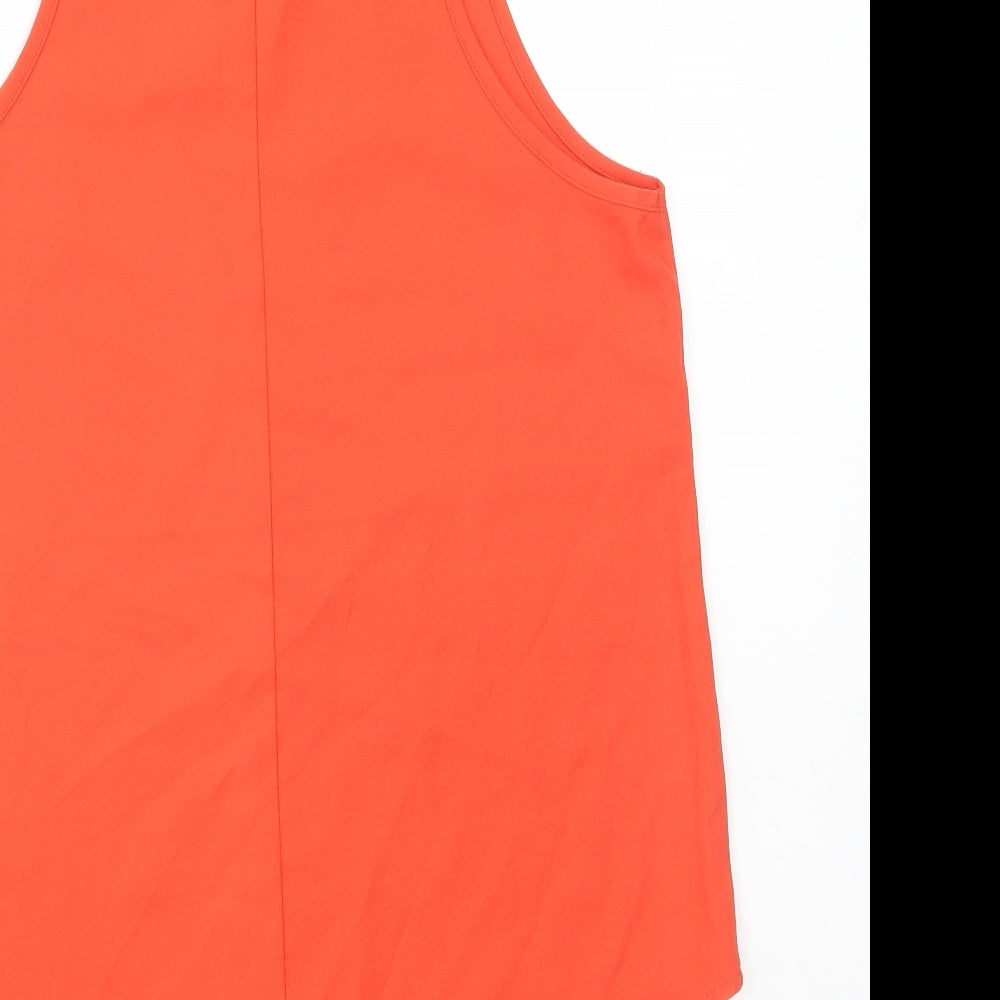 Womens UK Size 10 TEMT Orange Camisole Tank