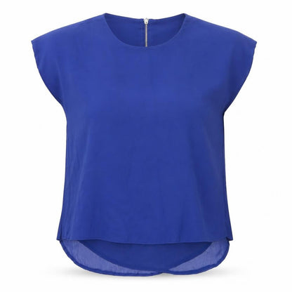 Womens UK Size 6 Select Blue Basic Blouse