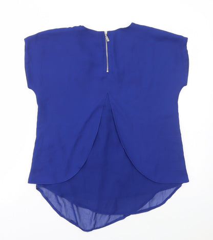Womens UK Size 6 Select Blue Basic Blouse