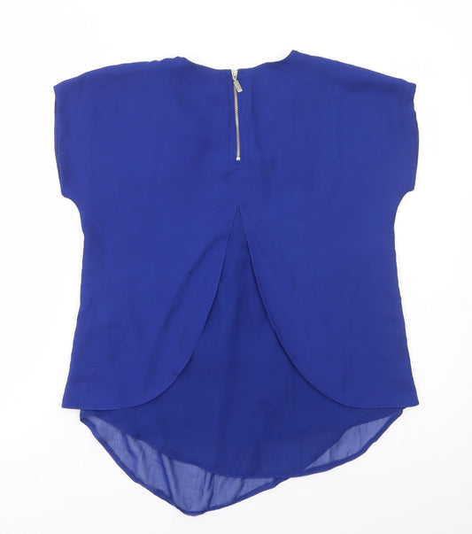 Womens UK Size 6 Select Blue Basic Blouse