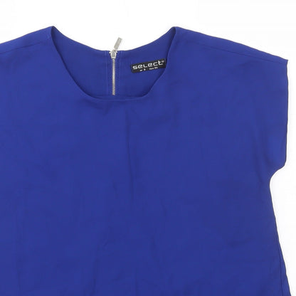 Womens UK Size 6 Select Blue Basic Blouse