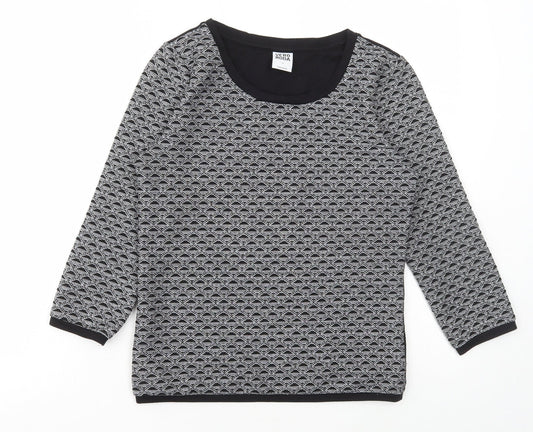 Womens UK Size S Vera Moda Grey Basic T-Shirt