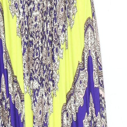 Boohoo Womens Multicoloured Geometric Polyester Maxi Size 4 Round Neck Pullover