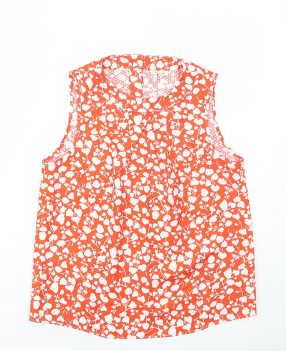 Womens UK Size 10 River Island Red Basic Tank