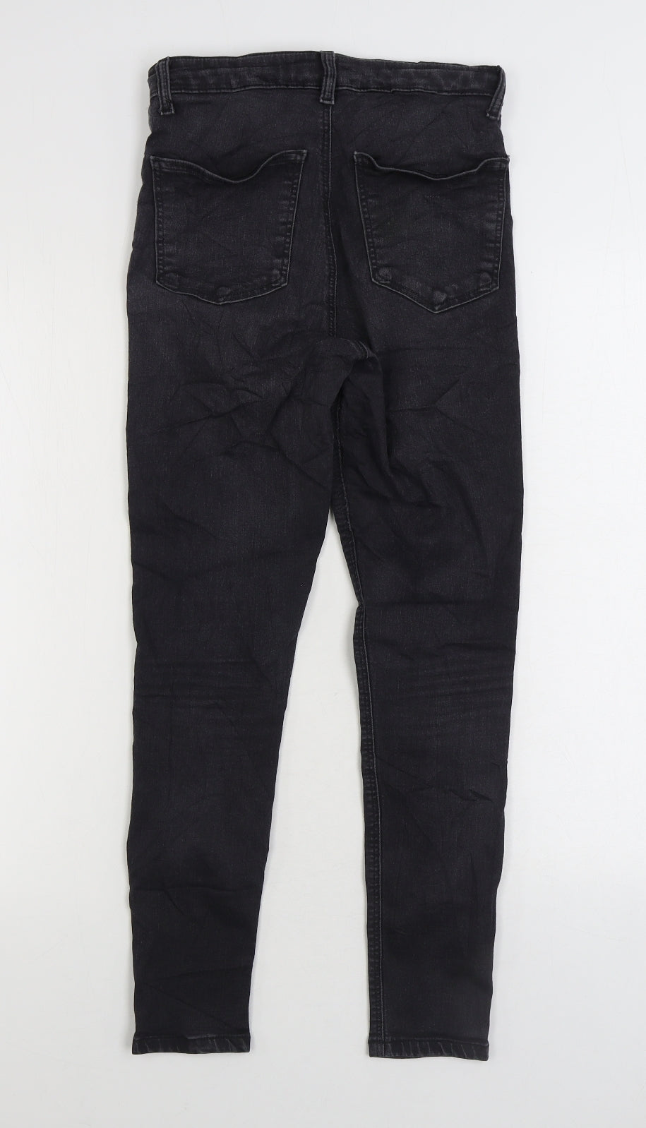 Mens UK Size 28 in Topshop Regular Fit Skinny Black Jeans