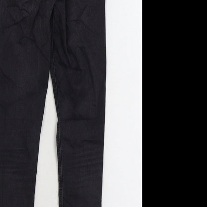 Mens UK Size 28 in Topshop Regular Fit Skinny Black Jeans