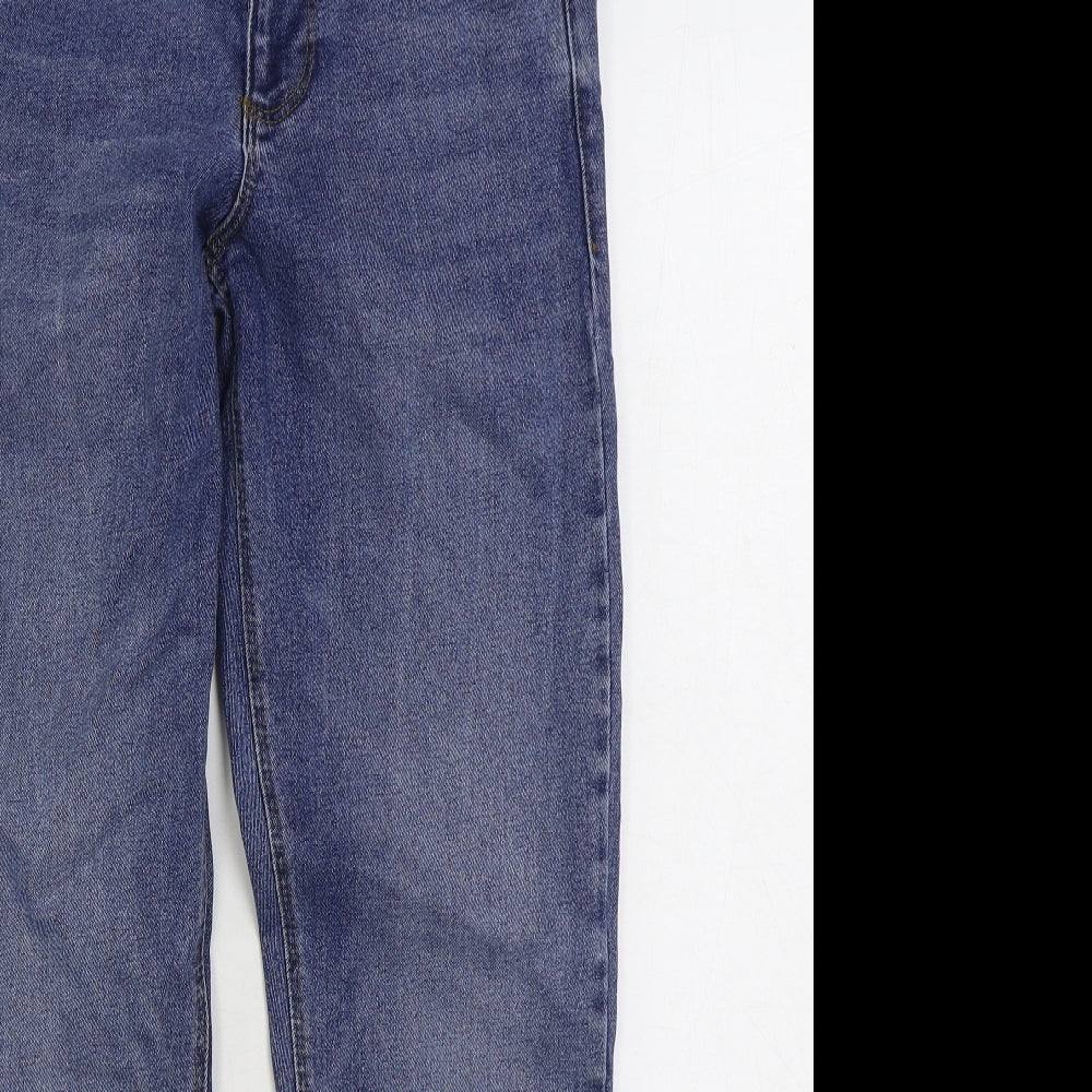 ASOS Mens Blue Cotton Straight Jeans Size 28 in L30 in Regular Zip