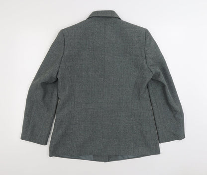 BHS Womens Grey Jacket Size 14 Button