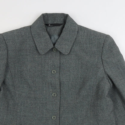 BHS Womens Grey Jacket Size 14 Button