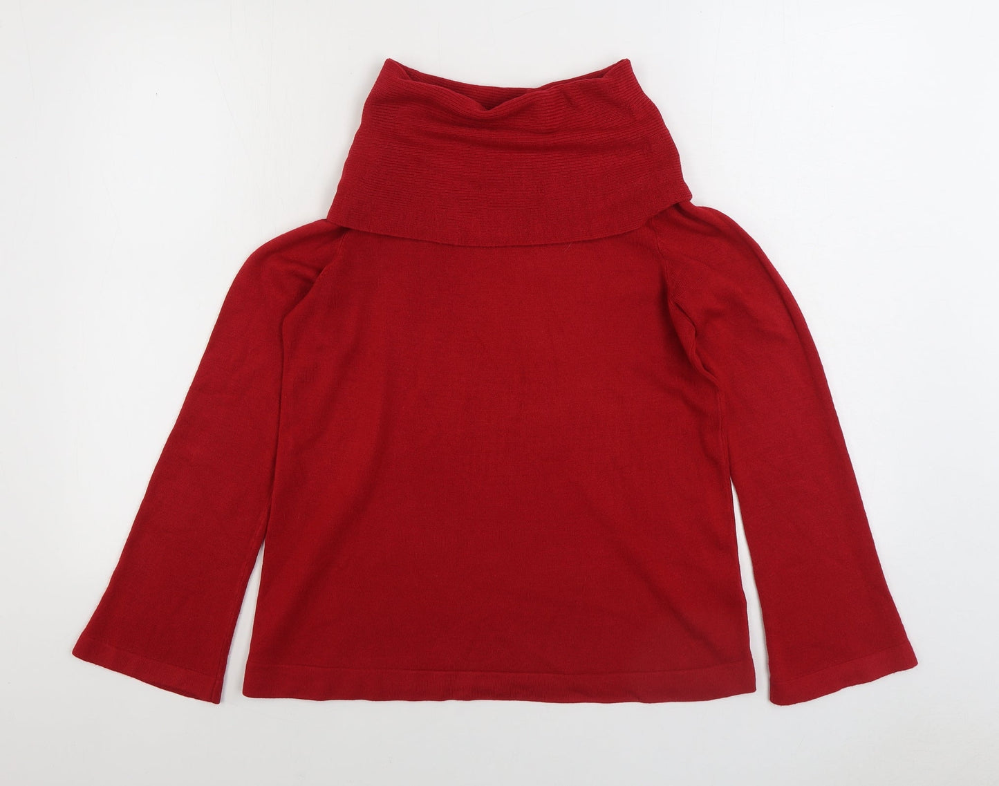 Womens UK Size 10 Marks and Spencer Red Pullover Jumper