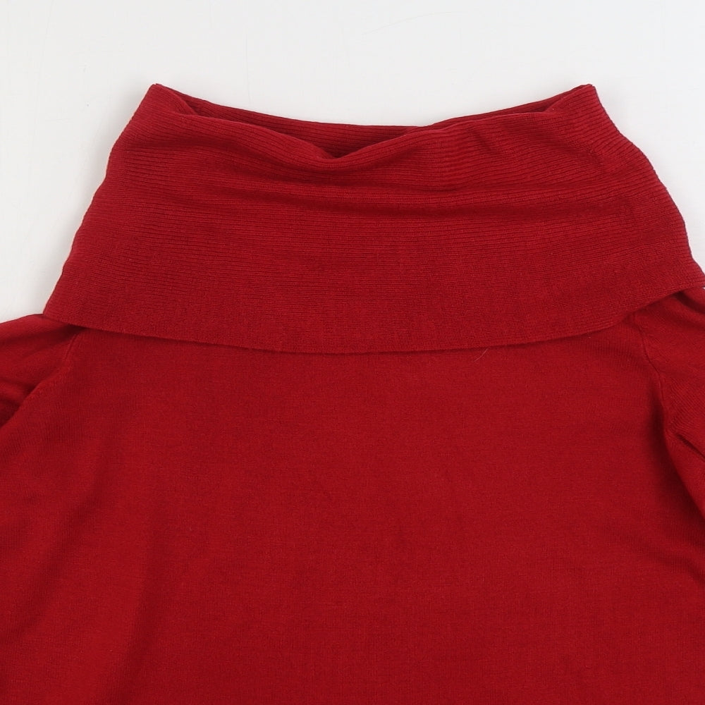 Womens UK Size 10 Marks and Spencer Red Pullover Jumper