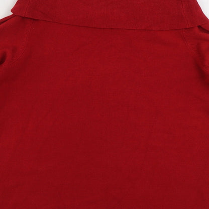 Womens UK Size 10 Marks and Spencer Red Pullover Jumper