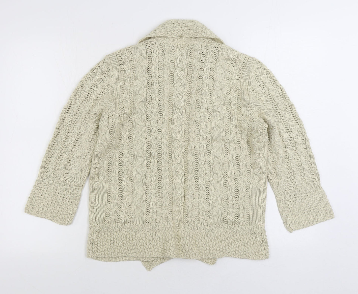Womens UK Size 14 Maine Beige Cardigan Jumper