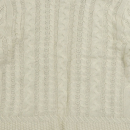 Womens UK Size 14 Maine Beige Cardigan Jumper