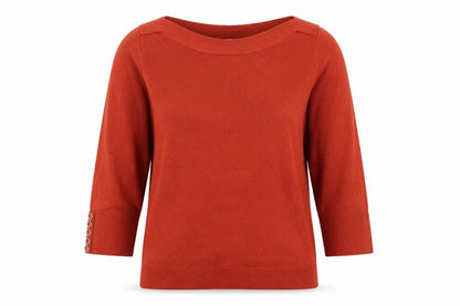 Womens UK Size S Klass Collection Orange Pullover Jumper
