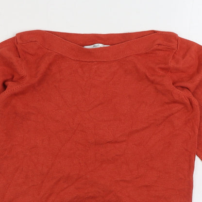 Womens UK Size S Klass Collection Orange Pullover Jumper