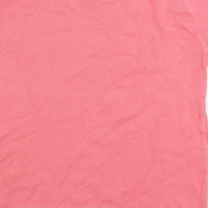 Womens UK Size S Pure and Natural Pink Pullover Jumper