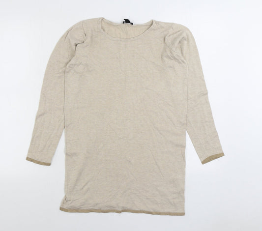 Womens UK Size S ESMARA Beige Pullover Jumper