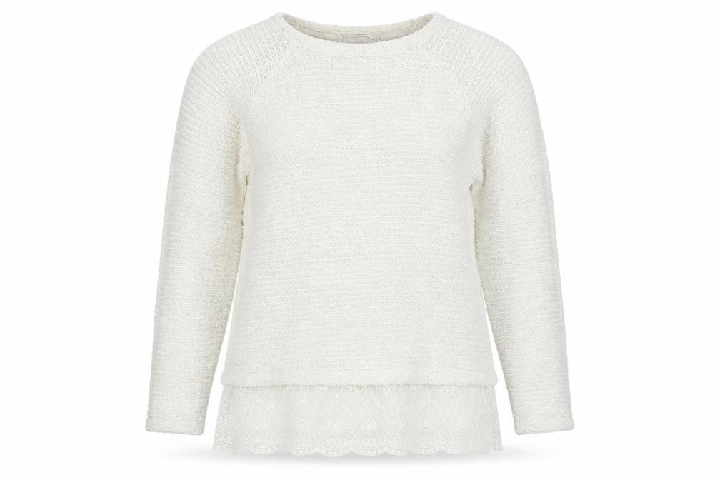 Womens UK Size 14 George White Pullover Jumper