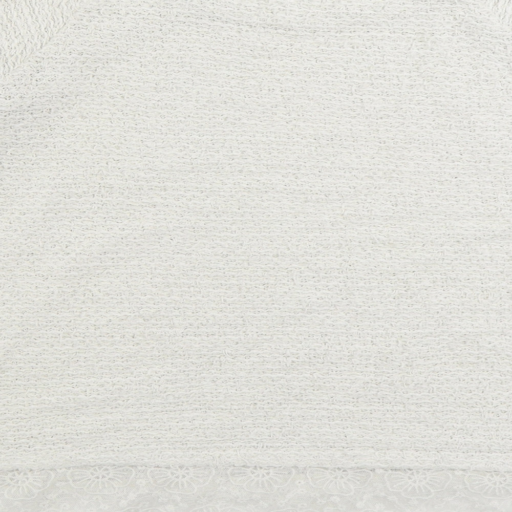 George Womens White Round Neck Acrylic Pullover Jumper Size 14 - Lace Trim