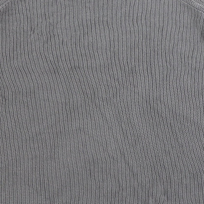 Cashel Womens Grey Boat Neck 100% Cotton Pullover Jumper Size XL