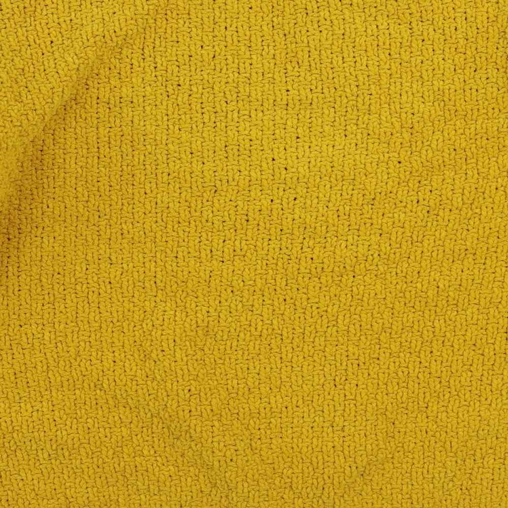 Primark Womens Yellow Boat Neck Polyester Pullover Jumper Size S