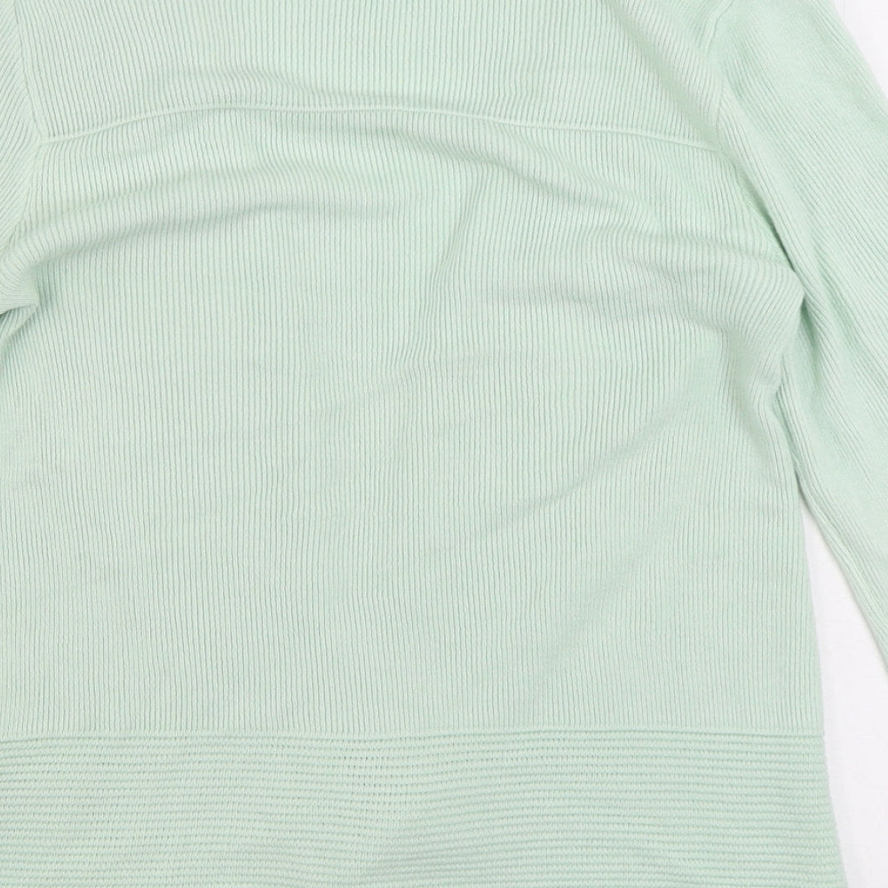 Womens UK Size 8 Marks and Spencer Green Cardigan Jumper