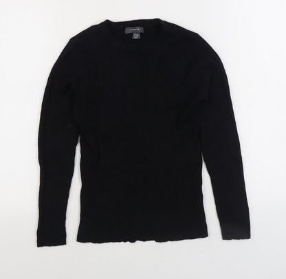 Primark Womens Black Round Neck Viscose Pullover Jumper Size L