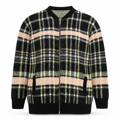 Womens UK Size 8 River Island Multicoloured Full Zip Jumper